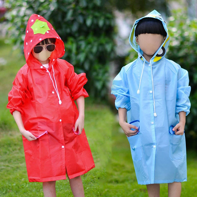 

2023NEW 1PCS Kids Raincoat Children Rain Coat Rainwear Windproof Rainsuit Cartoon Animal Style Student Poncho