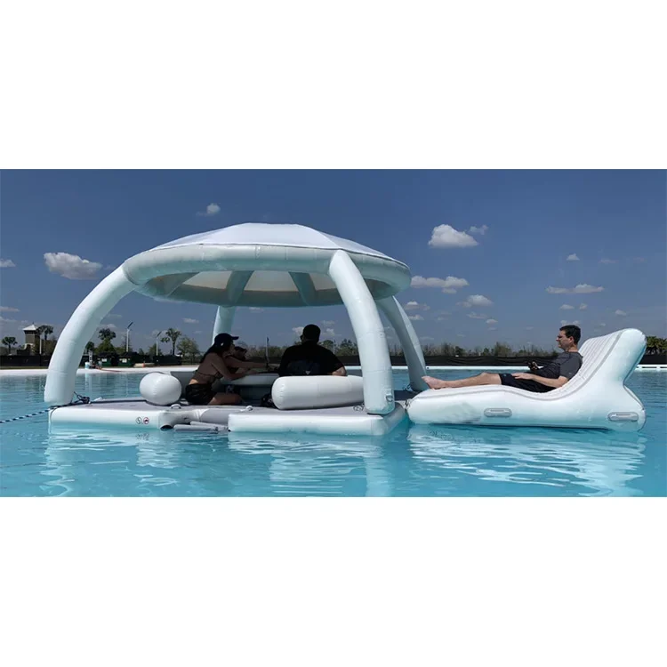 Изготовленная на заказ надувная водная платформа для отдыха с плавающим