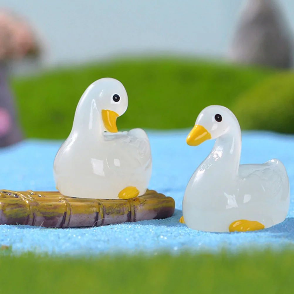 6 шт. миниатюрные животные аквариум светящиеся декоративные фигурки крошечные