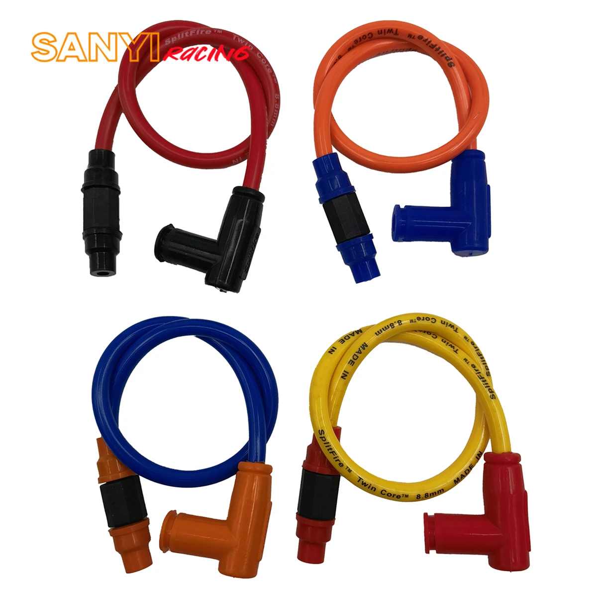 

8.8mm Twin Core Racing Power Ignition Coil Cable Wire For ATV Dirt Pit Bike Go Kart Scooter Motorcycle Retrofit Accessories
