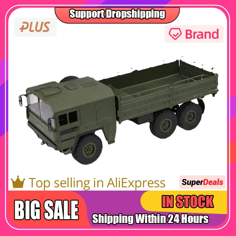 

Q64 Rc Truck Car 1/16 6-wheel Drive Climbing Trucks Toy 2.4g Remote Control Shockproof Electric Army Vehicles Drop Shipping