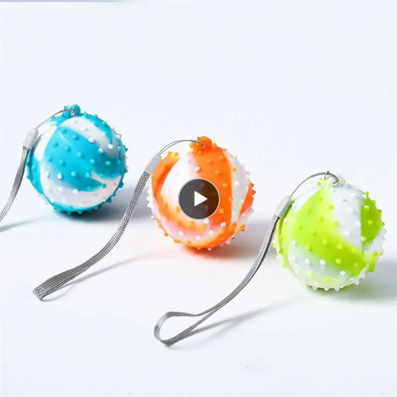 

Kids Soft Silicone Grip Ball Decompression Toy Finger Exercise Exercise Finger Force Ball Pinch Music Mini Pendant Gift New