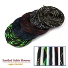 Прямая поставка 5 м 10 м 4681012152025 мм ПЭТ расширяемая плетеная кабельная втулка проволока защита изоляция оболочка плетеные рукава