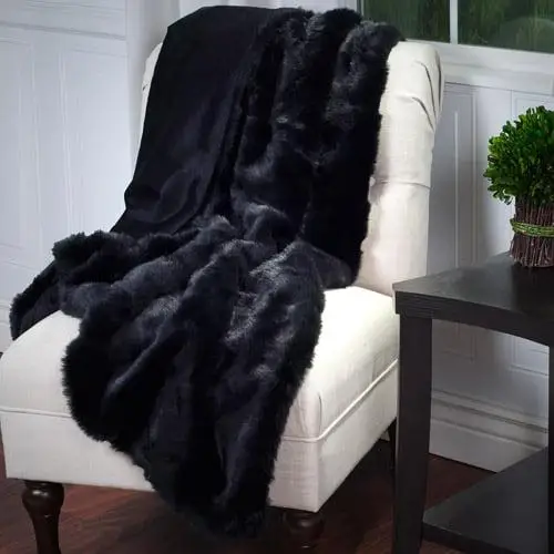 

Somerset Home Luxury Long Haired Faux Fur Throw