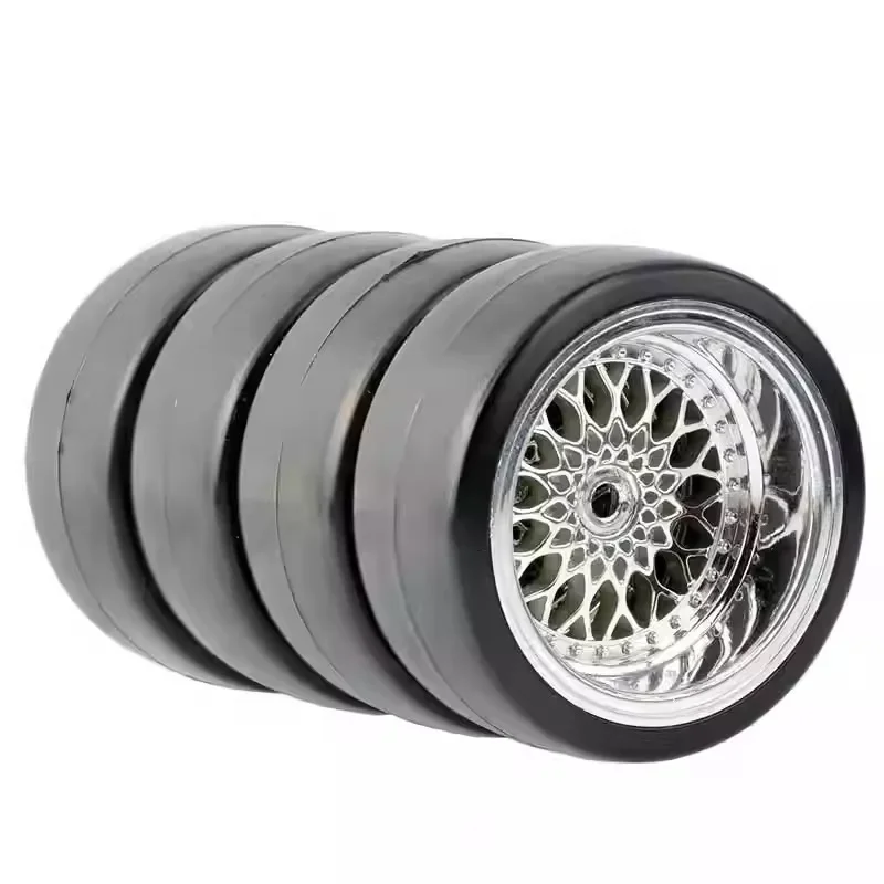 Фото 4 шт. RC 1:10 Drift Car пластиковый обод колеса и шины для HSP 94123/94103/D4/D3 Offsrt 3/6/9 мм №4