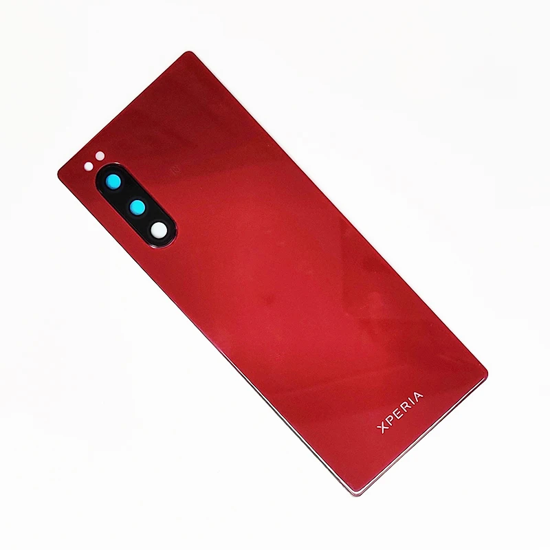 Оригинальная стеклянная задняя крышка для Sony Xperia 5 J8210 J8270 J9210 Крышка батарейного