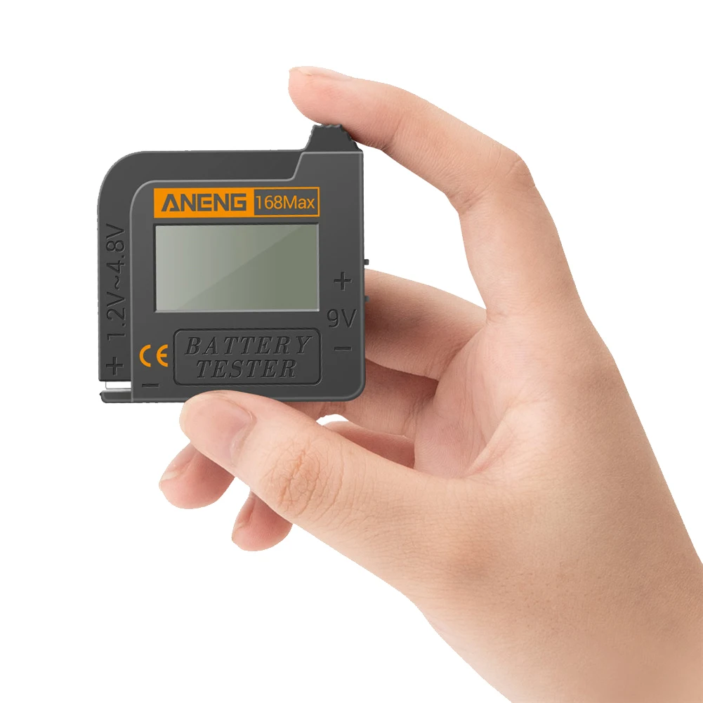 

Mini Digital Battery Capacity Tester 168Max Universal Battery Tester Checker For AA AAA 9V Button Cell Battery Testing Tools