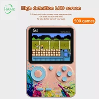 new portable retro manual video game console 3 0 inch childrens color lcd gift for kids including 500 game
