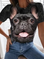 new women t shirts animal dog printed harajuku tops casual tee summer short sleeve female t shirt for women clothing
