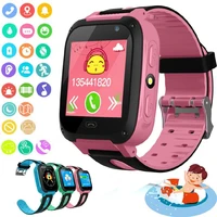 children gps smart watch sos call location device tracker kids safe anti lost monitor gsm smart watch phone for android ios
