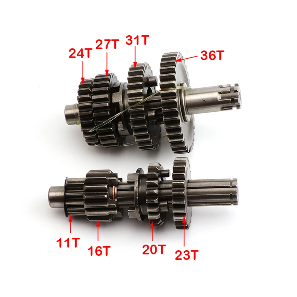 Мотоцикл YX110 YX125 Коробка передач Основный счетчик вала Запчасти для китайского YX 110cc 125cc двигатель Pit Dirt Motor Bike