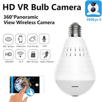 360 eyes 960p 360 degree wifi bulb hidden ip camera panoramic camera home security cam light tf card support for security cctv
