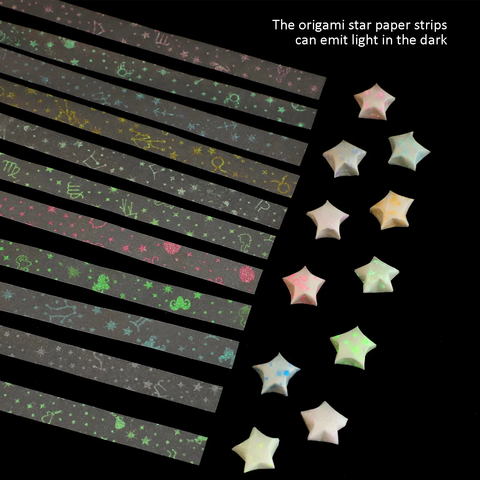 1290 шт. бумага со звездами оригами для поделок декоративные полоски вечеринок