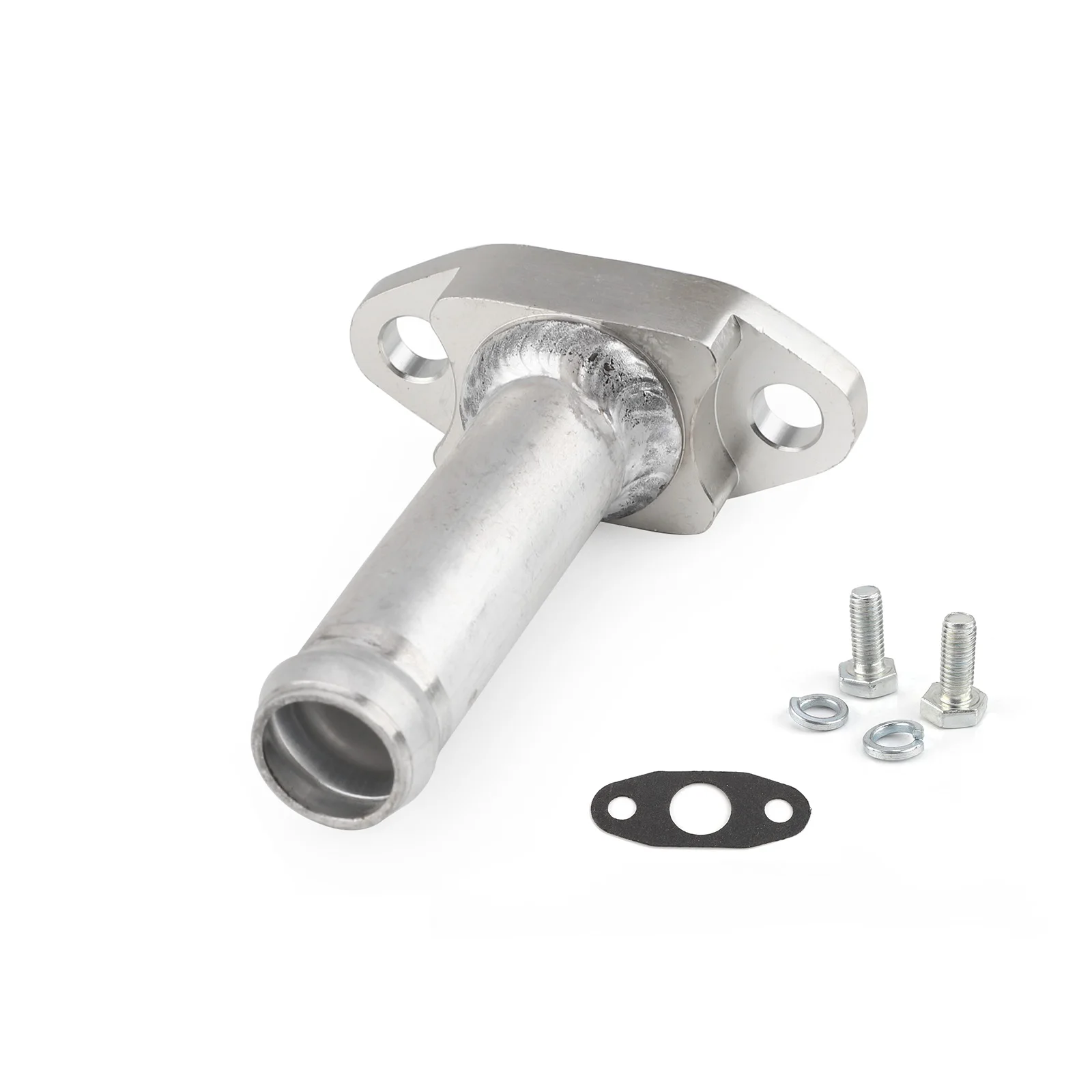 For Garrett GT32 GT40 GT42 T3 T4 Barb Push On Holset Cummins CNSPEED Aluminum Extended Turbo Oil Drain Flange Kit Fit