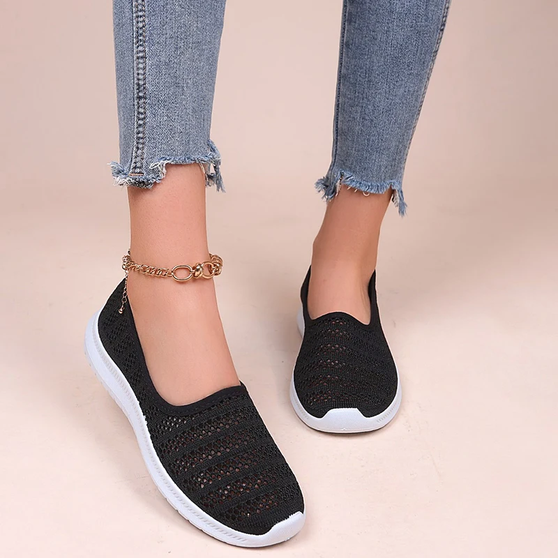 

Women's Sneaker 2022 New Hot Sale Running Sports Shoes Breathable Mesh Casual Shoes Female Lightweight Flat Shoes for Women