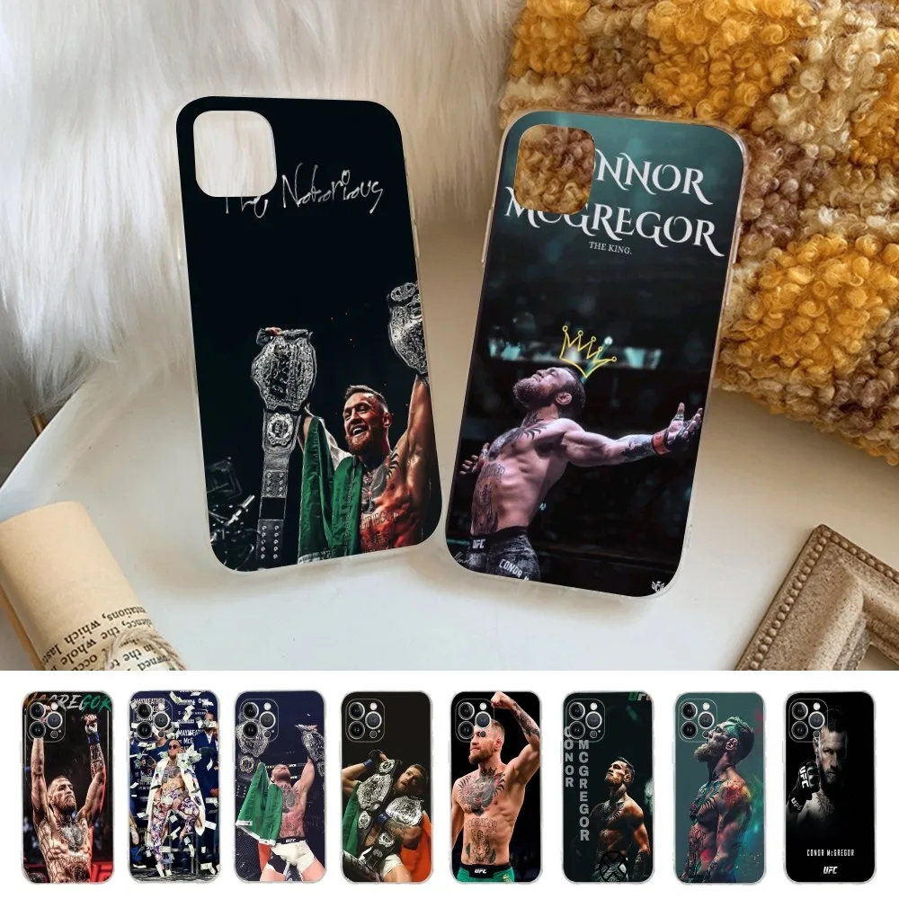 C-Conor M-McGregor Boxing Phone Case Silicone Soft for iphone 16 15 14 13 12 11 Pro Mini XS MAX Plus X Cover