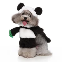 cosplay pet supplies panda stand up funny dog clothes upright dress up bichon pets dog jacket bulldog costume pure cotton