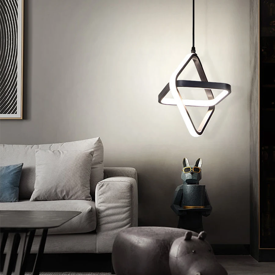 Современные светодиодсветодиодный подвесные светильники в минималистичном