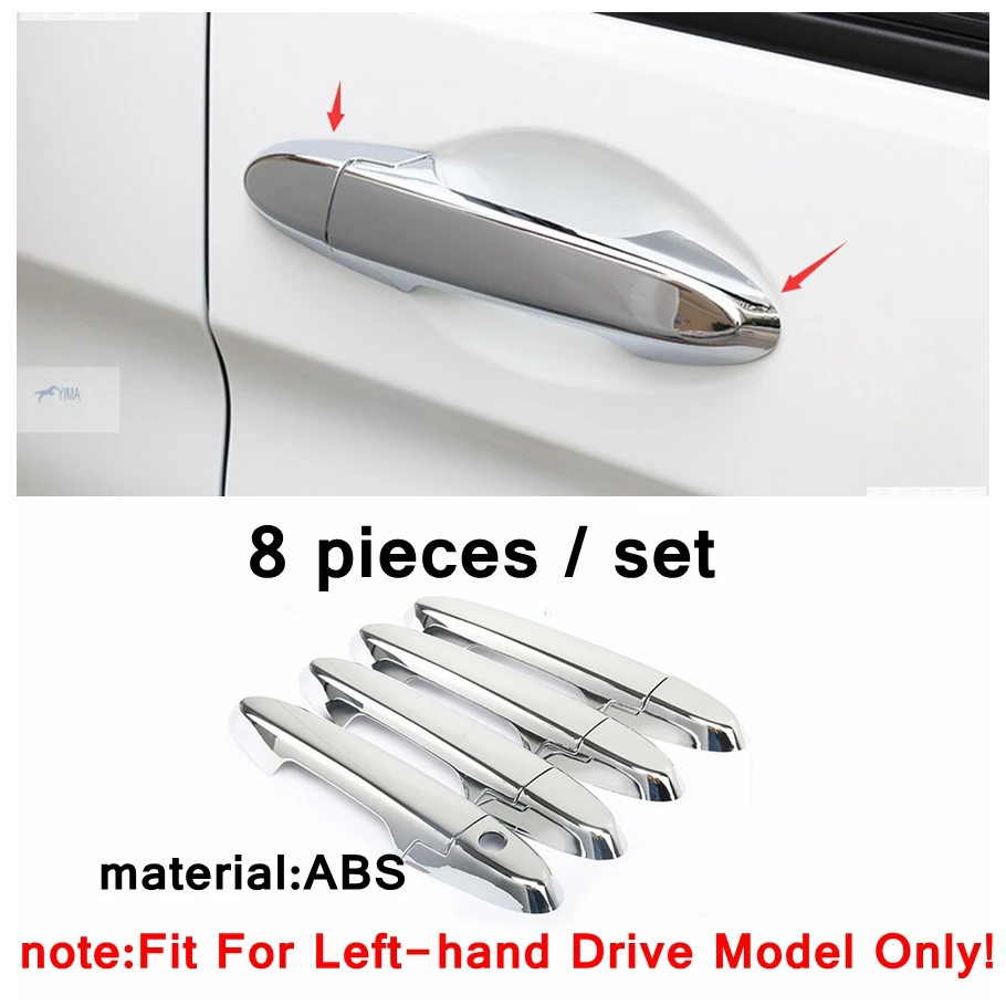 

Автоматический Стайлинг, передние противотуманные фары, крышка лампы, накладка на дверную ручку, декор, хром для Honda CITY Grace Sedan 2014 2015 2016, ABS