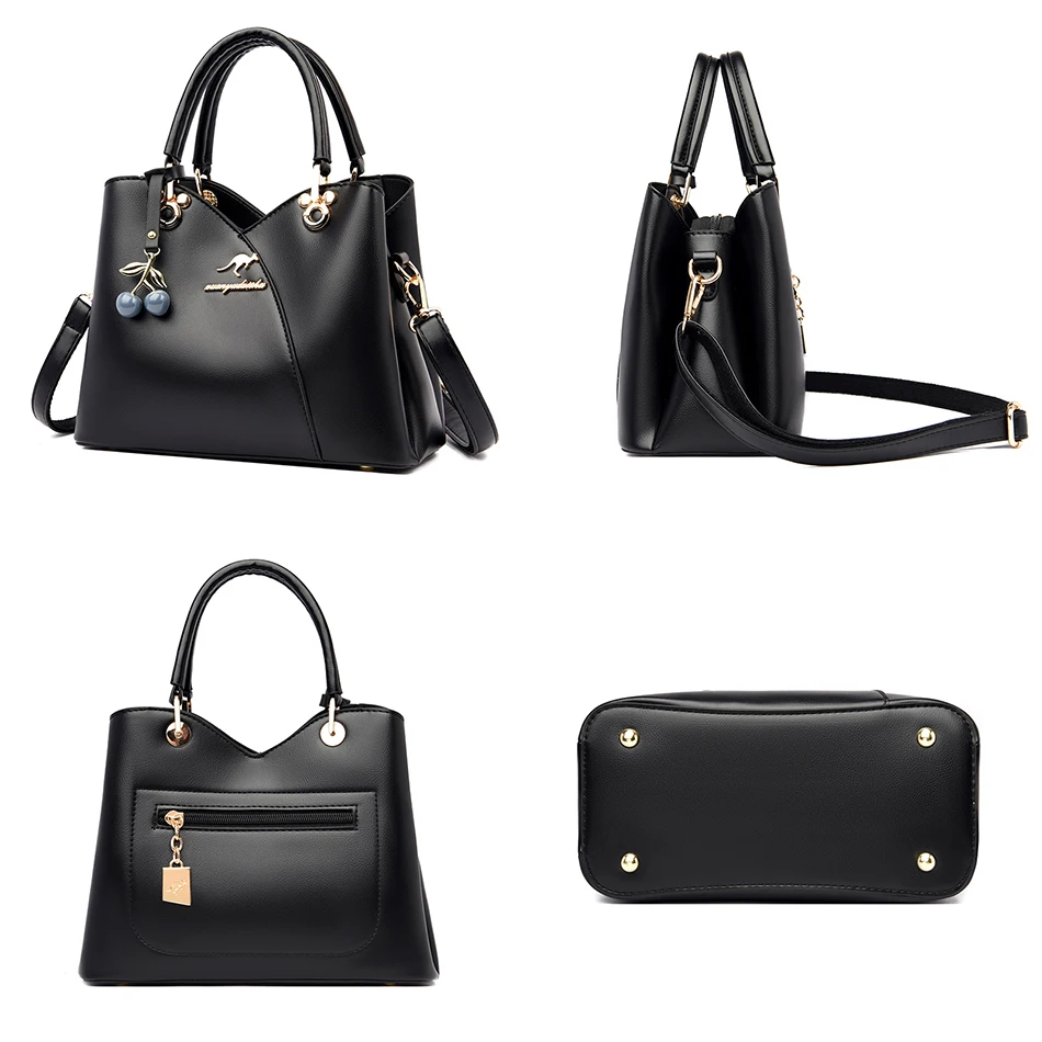 3 Layers Design Handbags and Purses New Luxury Leather Tote Bags Shoulder Crossbody Messenger Women Bag Female 2022 Trendy Sac |