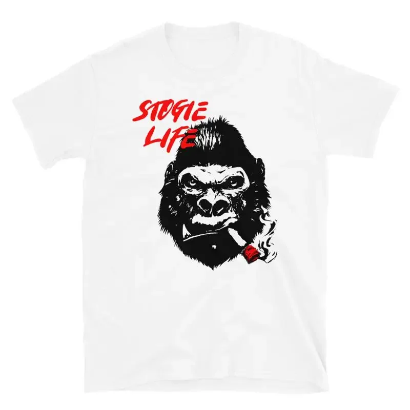 Фото Футболка Stogie Life Gorilla Smoking Urban Art Cigar №1