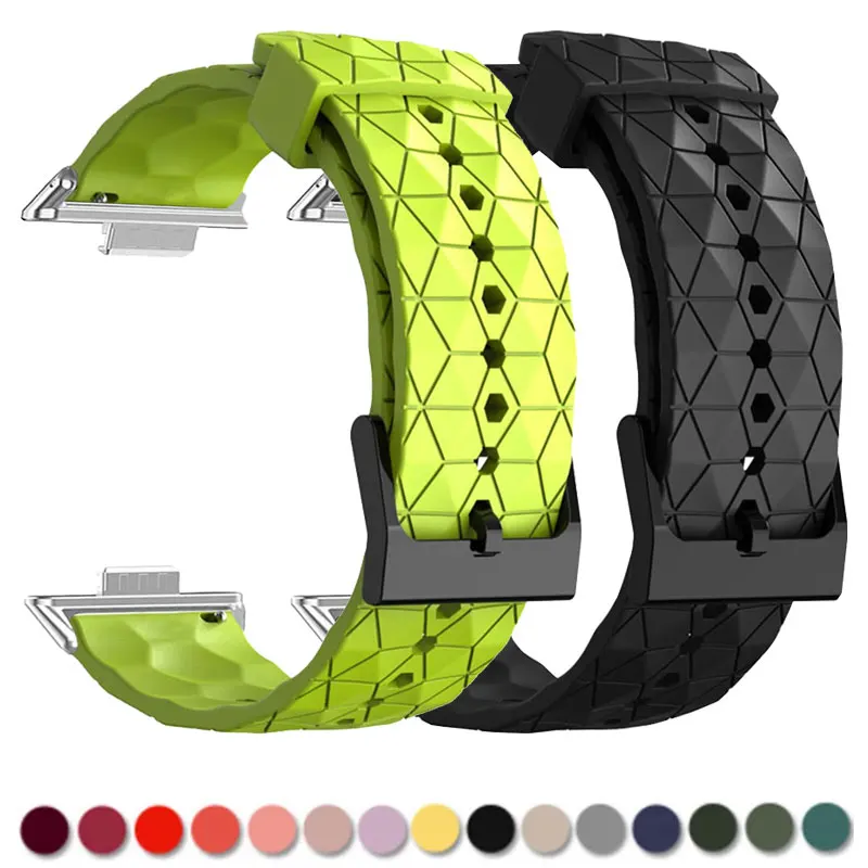 Силиконовый ремешок для Huawei Watch Fit 3 с рисунком футбольного мяча