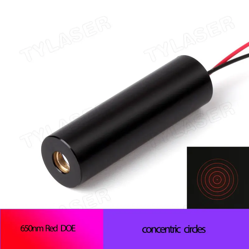 D12X40mm 650nm Red DOE Laser 30mw 50mw 100mw 150mw Diode Laser Module for Woodworking Machinery Parts