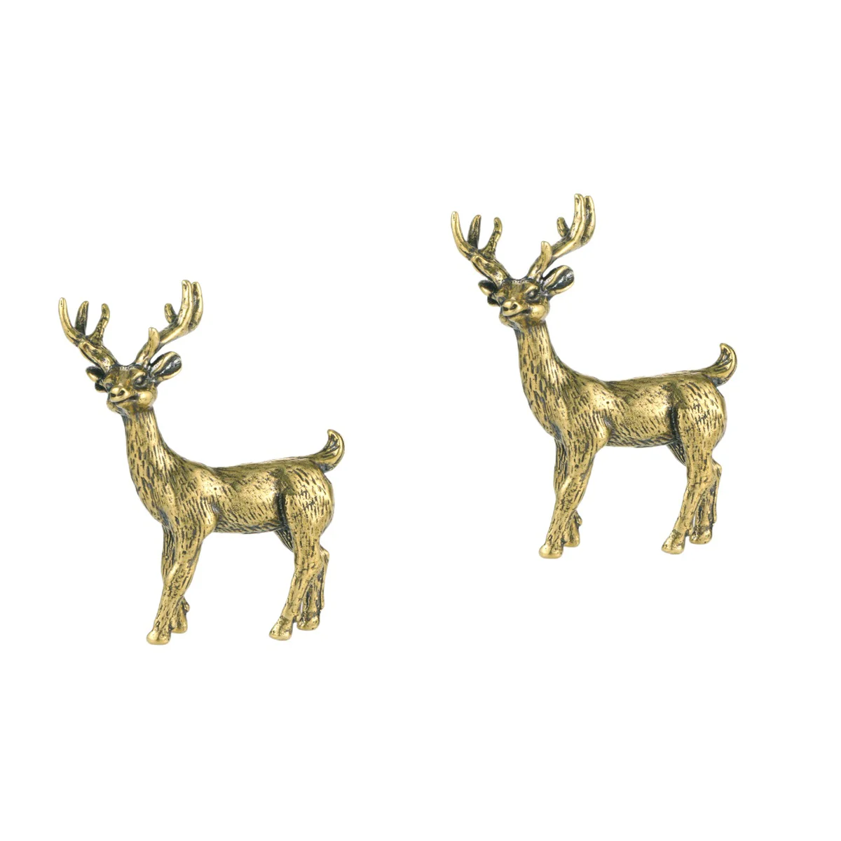 

Brass Decor Elk Deer Ornament Animal Feng Christmas Decoration Adornment Shui Desktop Figurines Figurine Friends Housewarming Or