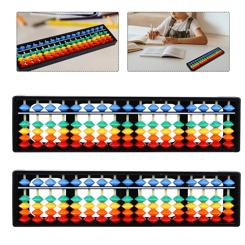 

17 Gears Abacus Kids Plastic Calculating Toys Beads Brain Developing Educational Chinese Abacuses 5 Digits Rods Math Adults