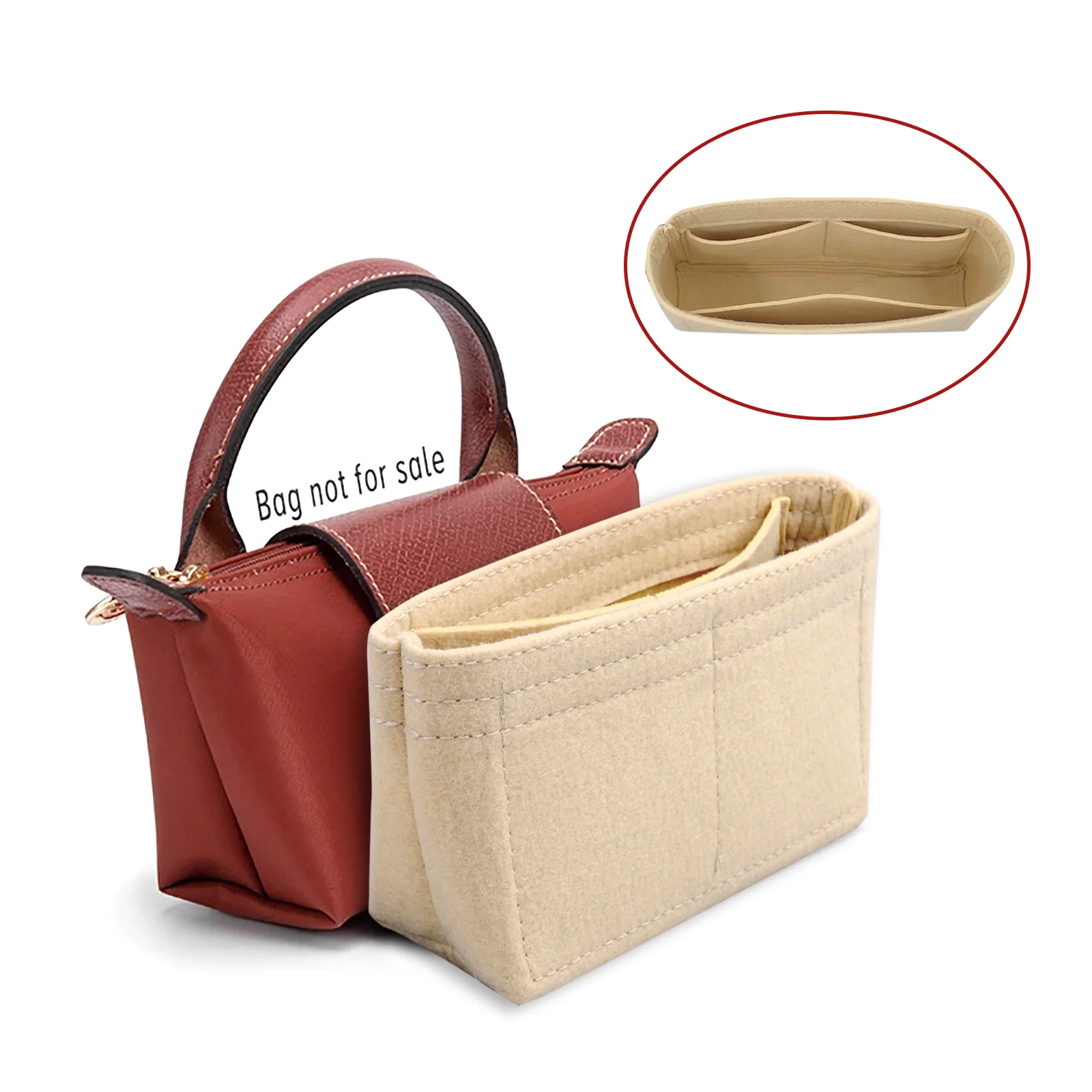 

Фетровый органайзер для Longchamp Mini