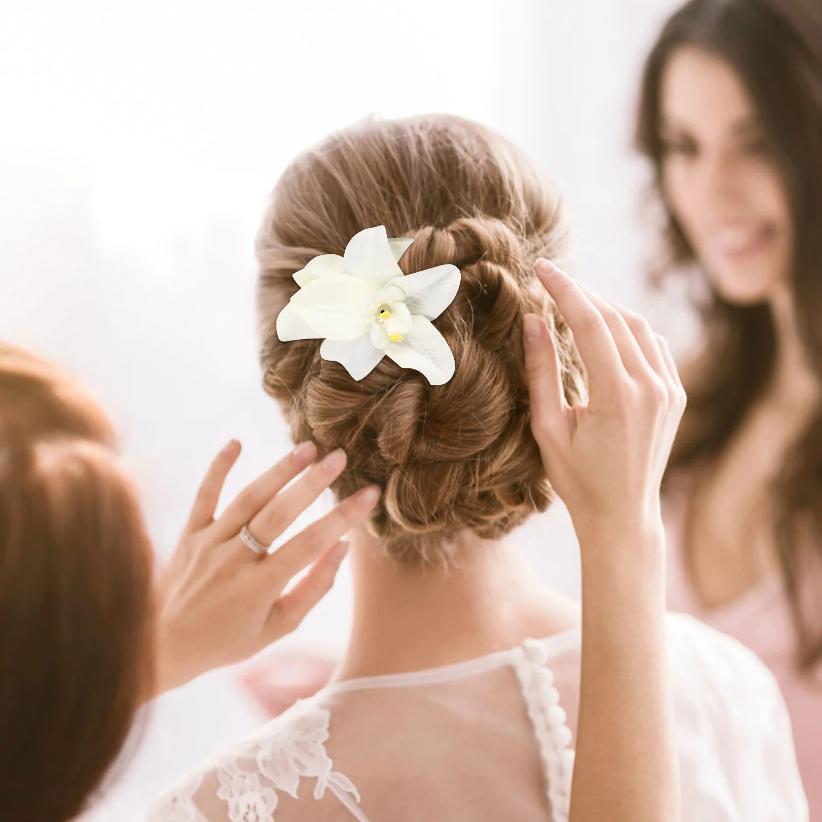 

5 Pcs Party Women Hairpin Hawaii Girl Snap Barrettes Flower Wedding Accessories