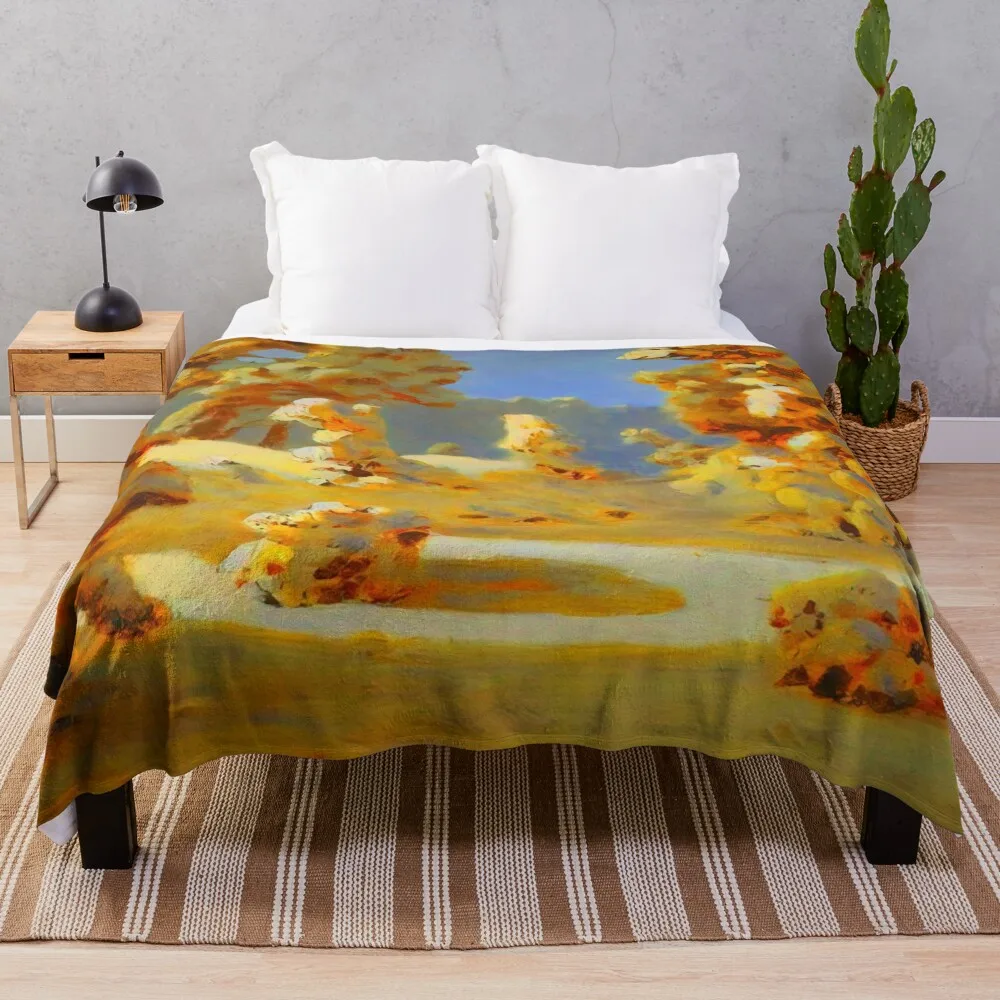 Зима. Sunlight on The Hoar Frost By Arkhyp Kuindzhi Vibante Edition Плед Одеяло Гигантский Диван Фланелевые