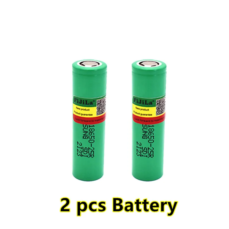 

Batterie lithium INR18650 25R 100% originale, 18650 2500mah, avec chargeur