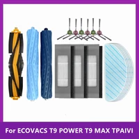 for ecovacs t9 power t9 max tpaivi main brush side brush filter mop sweeper robot accessories