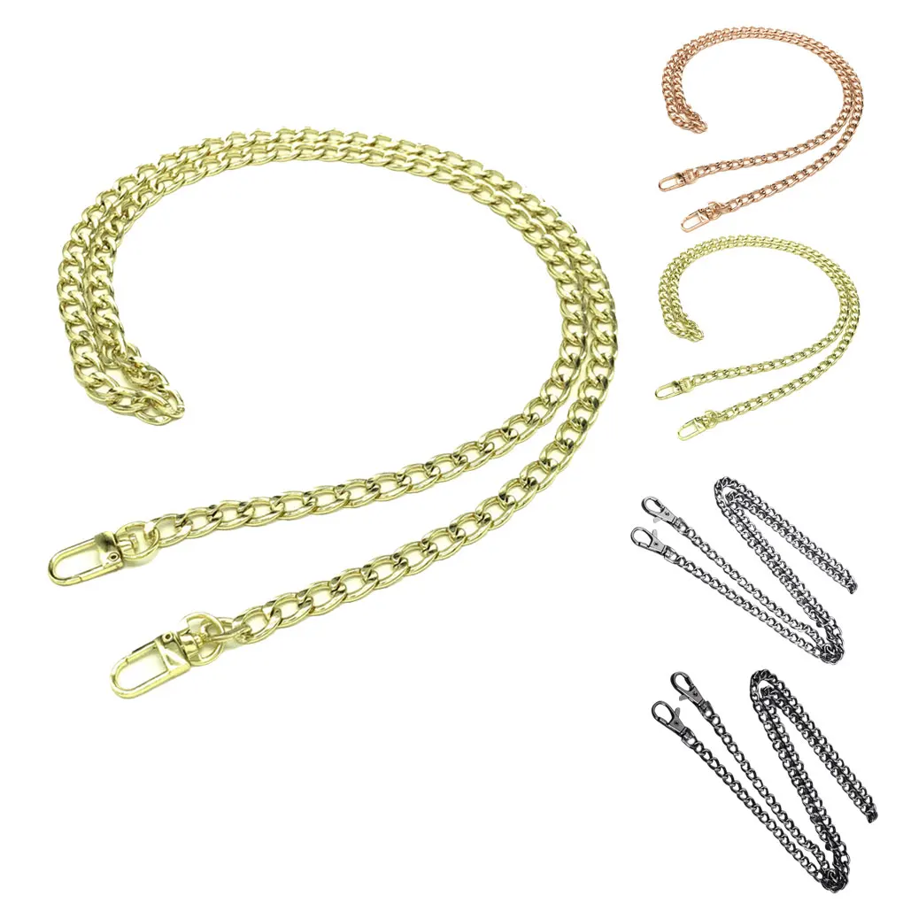 

Colorful Purse Flat Chain Replacement Buckles Metal Chain Strap Accessories Handbag Shoulder Bag Crossbody