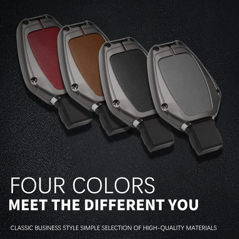 Кожаный чехол для ключа Aolly Mercedes Benz A B C E S Class W204 W205 W212 W213 W176 GLC MAYBACH автомобильные