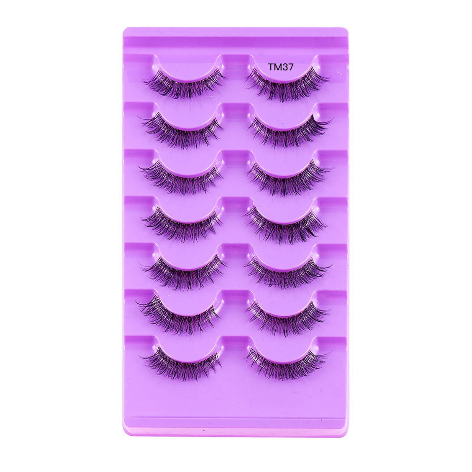 

7 Pairs False Eyelashes Pack Multi-Layered Fluffy Volume Long Thick Lashes for Makeup DIY Women Girls MH88