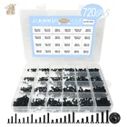 Набор мини-винтов phillips из углеродистой стали, 720 шт., комплект винтов с потайной плоской головкой, m1.4, m1.7, m2, m2.5, m3, для компьютера, ноутбука