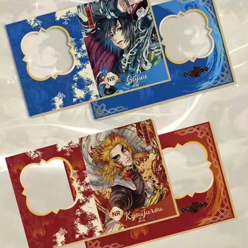 Оптовая продажа коллекционная карта Demon Slayer Oumeng культурная роспись металл эмаль