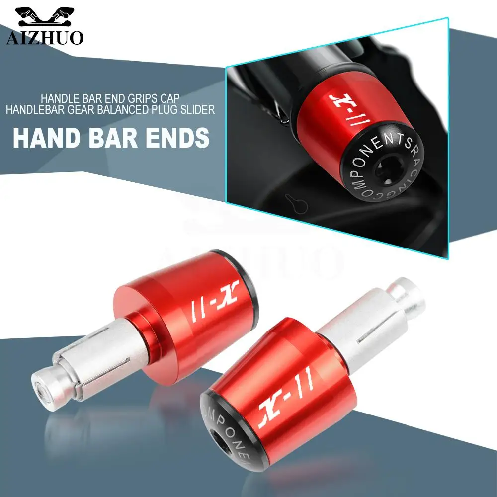 

X-11 Motorcycle Handle Bar End Handlebar Grips Caps Anti Vibration Silder Plug For Honda X-11 1999-2002 2001 2000 X 11 CB1100SF