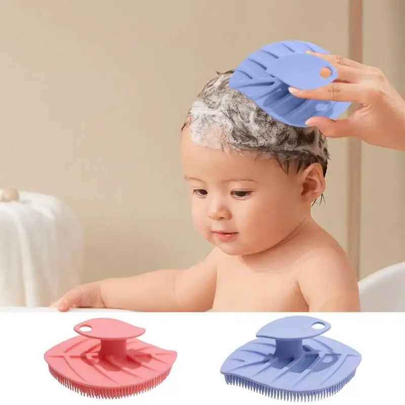 Силиконовая щетка для ванны в форме листа мягкий скребок тела удобная душа