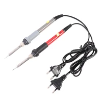 60w temperature adjustable electric soldering iron 220v eu plug 60w 18 5cm solder pen welding repair tools 2colors