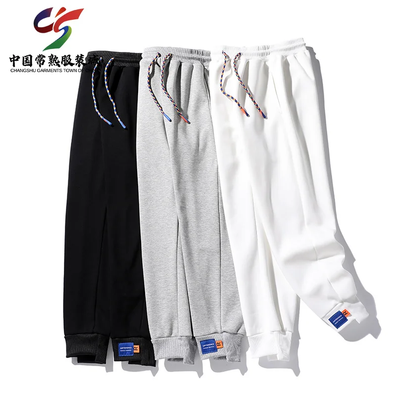 

2023 Changshu Baishenghu Plus Size Men's Trousers Loose Joggers Man Casual Oversize Elastic Waist Pants