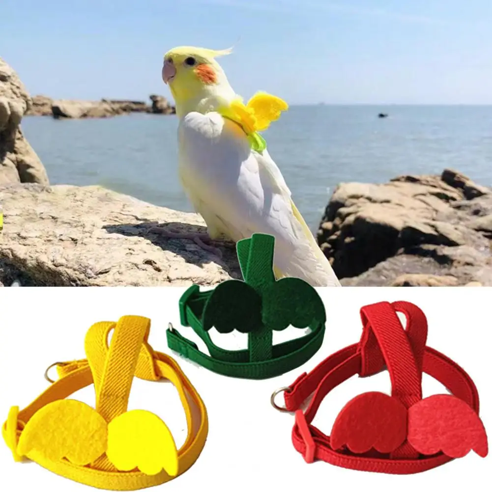 

Parakeet Bird Anti-Bite Leash Rope Long Cable Decorative Bird Harness Vest Parrot Lightweight For Rope Training