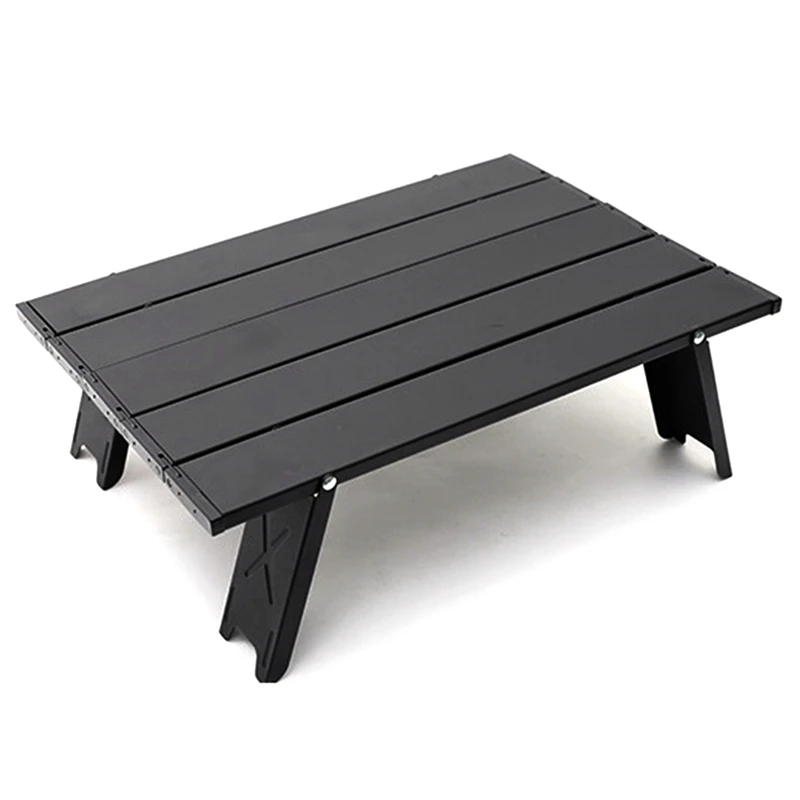

Outdoor Portable Mini Climbing Table Black Aluminum Alloy Folding Leisure Table Tent Camping Table For Outdoor Picnics