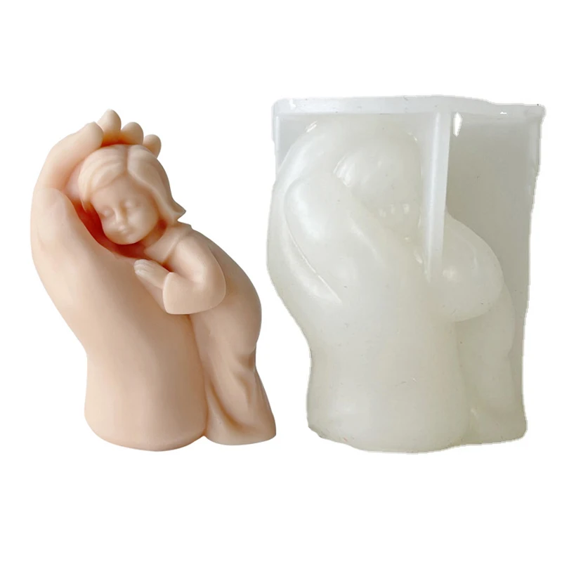 Сделай Сам геометрический Искусство Ручная силиконовая форма для свечей серия