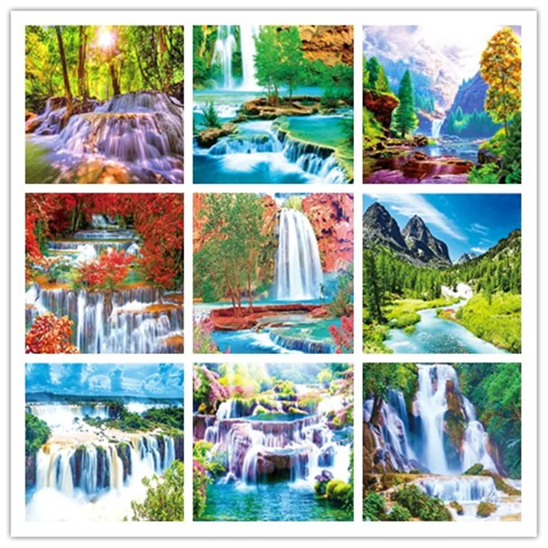 

Handmade 5D Diamond painting, tea afternoon, murals, gifts, sticky drill cross stitch embroidery, Mosaic set, free frame