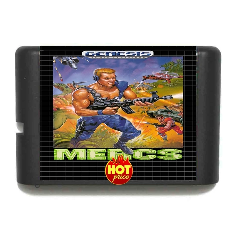 Игровая карта Mercs 16bit MD для Sega Mega Drive