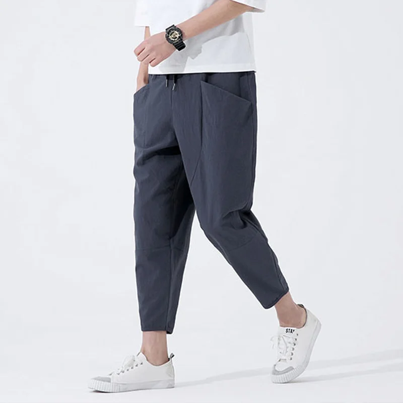 

Legible Brand Casual Harem Pants Men Jogger Pants Men Loose Trousers Male Chinese Traditional Harajuku Summer Clothe