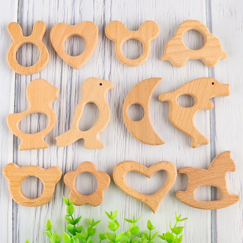 1/5 шт. цепочка-пустышка из натурального бука